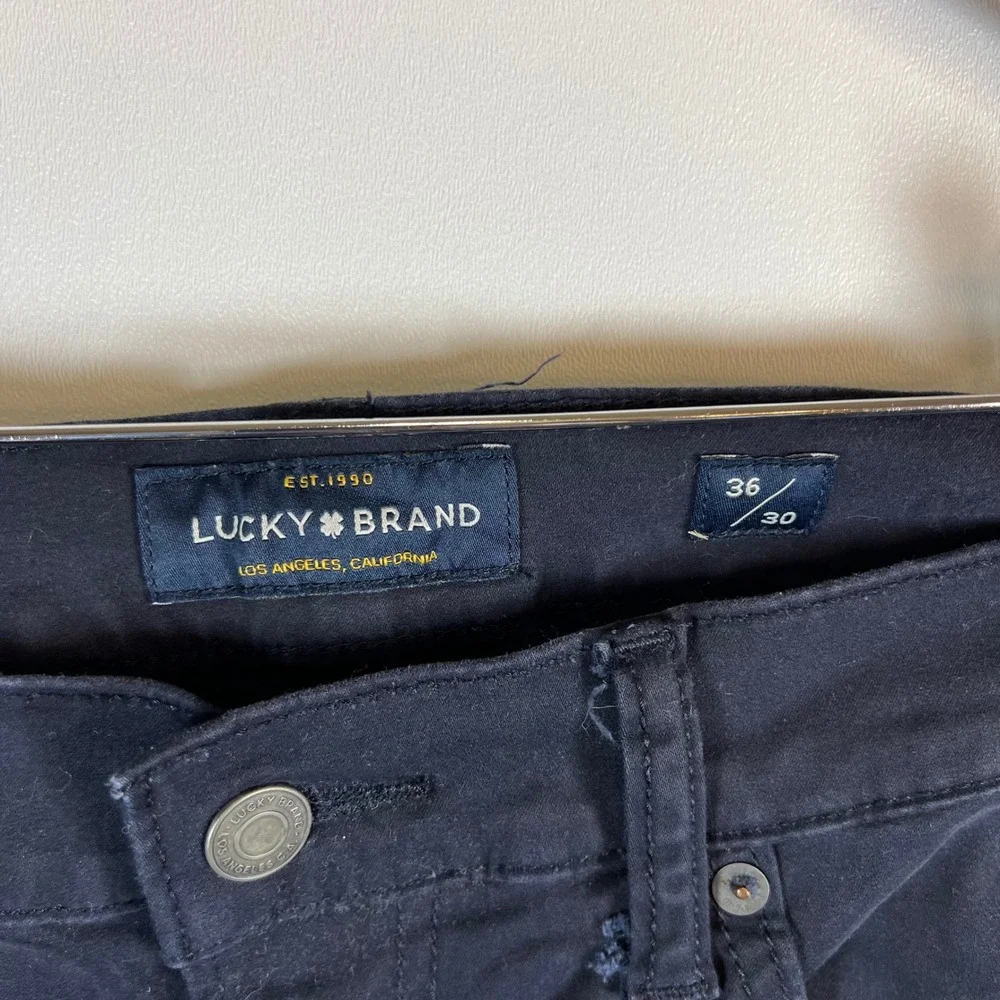 Lucky Brand Men Black Jeans size 36x30‎ Straight Leg Casual Everyday workwear